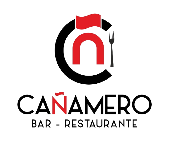 Logotipo estilizado de un restaurante con un tenedor.